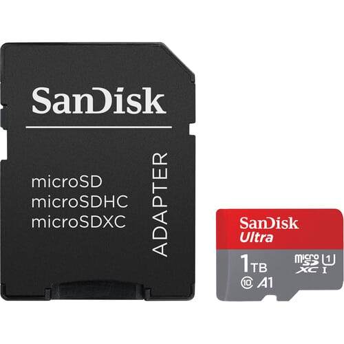 SanDisk 1TB Ultra microSDXC Memory Card with SD Adapter Class 10