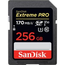 SanDisk 256GB Extreme PRO SDXC Memory Card – UHS-I U3 V30 Class 10 200MB/s