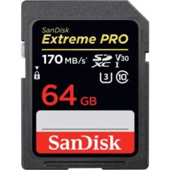 SanDisk 64GB Extreme PRO SDXC Memory Card – UHS-I U3 V30 Class 10 200MB/s