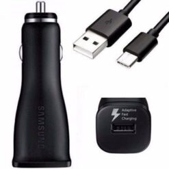 Samsung EP-LN915 Fast Car Charger – Genuine 15W Adapter + USB-C Cable Black