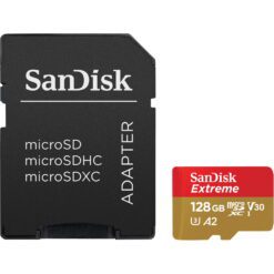 SanDisk 128GB Extreme UHS-I MicroSDXC Memory Card