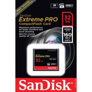 SanDisk 32GB Extreme Pro CompactFlash Memory Card 160MBs 2