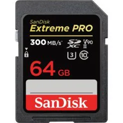 SanDisk Extreme PRO 64GB UHS-II SDXC Memory Card – 300 MB/s