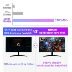 Lexar NM610 Hard Disk SSD for Laptop 250GB 500GB SSD NMVE M2 Hard Drive Professional 3D NAND Solid State Drive 3