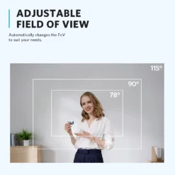 Anker PowerConf C300 Smart Full HD Webcam, Framing & Autofocus, Webcam 1080p mini camera with Noise-Cancelling Microphones 5