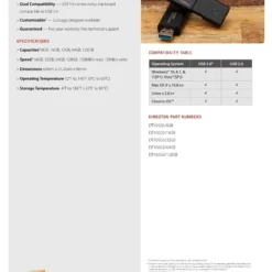 Kingston New USB Flash 16GB 32GB 64GB Black DT104 flash bellek Car Portable Cle USB Pen Disk Stick DT100G3 USB3.0 flash drive 5