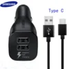 Genuine Samsung EP-LN920 15W Dual USB Car Charger USB-C Cable Black