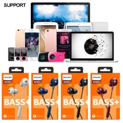 Philips SHE4305 Bass Wired Headset with a Microphone with In-Ear Stereo Noise Cancelling Sport Earphone for LG Official Test 6