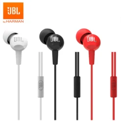 JBL C100Si Original 3.5mm Wired Stereo Earphones Deep Bass Music Sports Headset Running Earphone Hands-free Call with Microphone 2