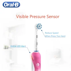 Oral B Pro2000 Smart Electric Toothbrushes D20524 3D Sonic-Rotation Teeth Whitening Rechargeable Visible Pressure Sensor 2 Modes 5