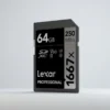 Lexar 1667x 64GB PRO SDXC SD Card V60