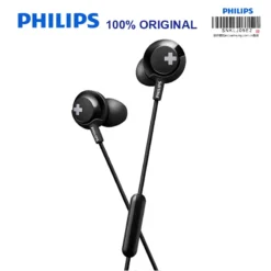Philips SHE4305 Bass Wired Headset with a Microphone with In-Ear Stereo Noise Cancelling Sport Earphone for LG Official Test 3