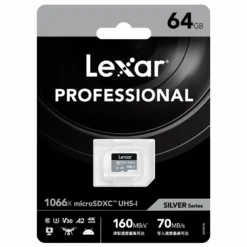 Lexar 1066x Micro SD Card 64GB 128GB 256GB 512GB A2 Read Speed 160M/s Memory Card Class10 U3 V30 TF UHD Memory Microsd Card 4K 6