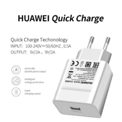 Original Huawei EU Fast Charger QC 2.0 Quick Charge adapter usb type c cable for Huawei Honor 9 nova 2 3 3e 4 5e p20 lite P9 P10 4