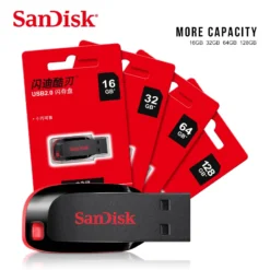 Original SanDisk CZ50 USB Flash Drive 64GB 16GB 32GB 128GB Pen Drive Pendrive USB 2.0 Flash Drive Memory stick USB2.0 disk flash 1