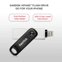 SanDisk USB3.0 Flash Drive iXPand OTG Lightning Connector Stick 256GB 128GB 64GB Metal pen drive MFi For iPhone & iPad SDIX60N 4