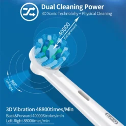 Oral B Sonic Electric Toothbrush Pro2000 3D Smart Teeth Cleaning Brush Pressure Sensor 2 Working Modes Gum Care Teeth Cleaner 3