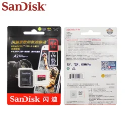 Original SanDisk Extreme Pro Micro SD Card Up to 170MB/s 128GB 64GB A2 V30 U3 TF Card 32GB A1 Memory Card With SD Adapter 5