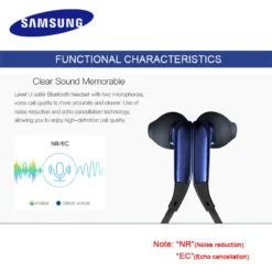 SAMSUNG Level U In-Ear Earphone Wireless Bluetooth headsets Collar Noise Cancelling Support A2DP,HSP,HFP for Glaxy 8 S8plus 4