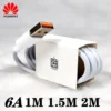 Huawei P50 Charger cable 6A  66W Supercharge Type C cable For Honor V20 30 PRO NOVA 7 P30 40 Pro mate 40 + pro 30 1