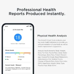 2020 New Amazfit Smart Scale Bathroom Wifi Connect Body Fat Record 180KG Health Report LCD Dot Display 6