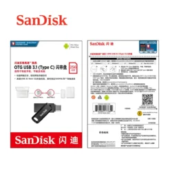SanDisk OTG USB 3.1 Flash Drive 32GB 64GB 128GB 256GB 512GB TypeC Pendrive U Disk 150MB SDDDC3 Memory Stick Storage Device 6