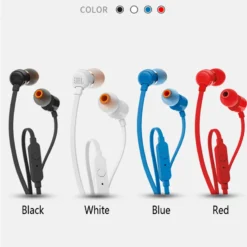 JBL TUNE 110 3.5mm Wired Earphones T110 Stereo Music Deep Bass Earbuds Sports Headset In-line Control Handsfree with Microphone 2