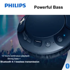 original Philips SHB3075 Headband Wireless Bluetooth 4.1 Headset Volume Control Lithium Polymer with Microphone Iphone Earphone 3