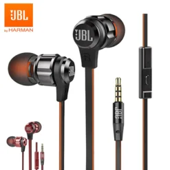 Original JBL T180A Stereo In-ear Go Earphones Remote With Microphone Sport Music Pure Bass Sound Headset For Android iPhone 1
