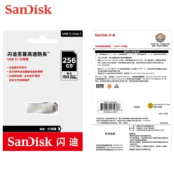 SanDisk USB 3.1 Flash Drive 150MB/S Metal Pendrive 256GB 128GB U disk 64GB 32GB Memory Stick 16GB CZ74 USB 3.0 Pen Drive key 5