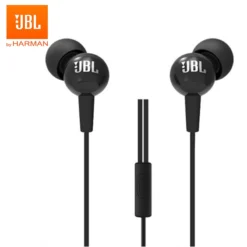 JBL C100Si Wired Earphones – Original 3.5mm Stereo In-Ear Headphones Mic – 3 Colours