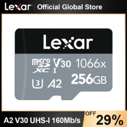Lexar 1066x Micro SD Card 64GB 128GB 256GB 512GB A2 Read Speed 160M/s Memory Card Class10 U3 V30 TF UHD Memory Microsd Card 4K 1
