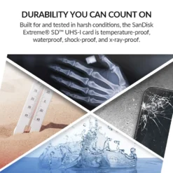 SanDisk Memory Card Extreme SDHC/SDXC SD Card 4K UHD 32GB 64GB 128GB C10 U3 V30 150MB/s (32GB: 90MB/s) UHS-I Flash Card 5