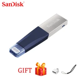 100%SanDisk Pen Drive 32GB USB Flash Drive 64GB USB 3.0 OTG Lightning Memory Stick Mini Pendrives for iphone ipad and PC SDIX30N 2