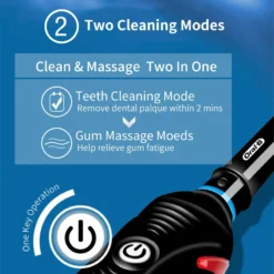 Oral B Sonic Electric Toothbrush Pro2000 3D Smart Teeth Cleaning Brush Pressure Sensor 2 Working Modes Gum Care Teeth Cleaner 4