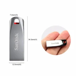 SanDisk USB Original CZ71usb Pendrive 2.0 USB Flash Drive 64GB 32GB 16GB Pen Drive Metal Flash Drive High Quality Storage Device 3