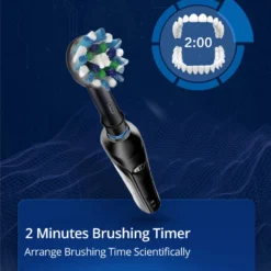 Oral B 3D Electric Toothbrush Clean Teeth Pro 4000 Tooth Brush Pressures Sensor Teeth Brush 4 Cleaning Modes Rechargeable 6