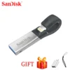 100%SanDisk Pen Drive 32GB USB Flash Drive 64GB USB 3.0 OTG Lightning Memory Stick Mini Pendrives for iphone ipad and PC SDIX30N 1