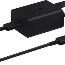 Samsung 45W USB-C Super Fast Charger 2.0 – Black + USB-C to C Cable (Bulk Pack)