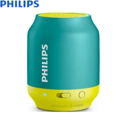 Philips BT25 Wireless Bluetooth Speaker Portable Mini Audio Phone Small Stereo Subwoofer Music Wizard Speaker Sky Blue Black 4