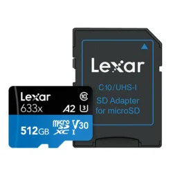 Lexar 633X Memory Card 512GB 256GB 128GB 64GB SDXC Micro sd card 32GB SDHC 95M-100M/s TF Card for Gopro/DJI/Nintendo/smartphone 6