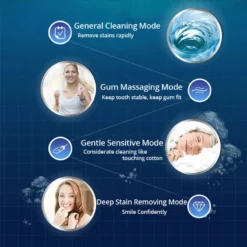 Oral B 3D Electric Toothbrush Clean Teeth Pro 4000 Tooth Brush Pressures Sensor Teeth Brush 4 Cleaning Modes Rechargeable 2