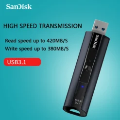 SanDisk Extreme Ultra Speed USB 3.1 Solid State Flash Drive 128gb 256gb USB3.0 pendrive Metal Memory Stick Encryption U Disk 6
