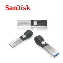 100%SanDisk Pen Drive 32GB USB Flash Drive 64GB USB 3.0 OTG Lightning Memory Stick Mini Pendrives for iphone ipad and PC SDIX30N 4