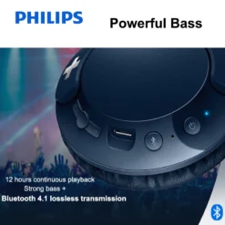 Philips Bluetooth Headset Earphone Wireless Headphones SHB3075 Volume with Microphone Control for  Galaxy Note 8 XiaoMI Hua Wei 3