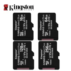 Kingston Memory Card 128GB 32GB Micro SD TF 64GB 256GB MicroSD SDCS2 100MB/S Reading Speed Class 10 Flash Card SD 1