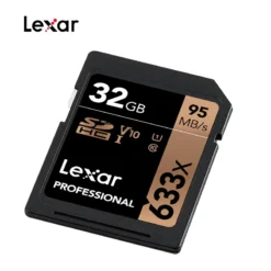 Lexar 633x SDHC/SDXC UHS-I Cards 95MB 16GB 32GB 64GB 128GB 256GB 512GB Class 10 Memory SD Card For 1080p full-HD 3D 4K Camera 3