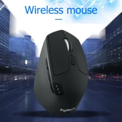 Logitech M720 Wireless Mouse Triathlon Computer  Dual-mode 2.4Ghz Optical Ergonomic Mice Support Multi-device Switch 2