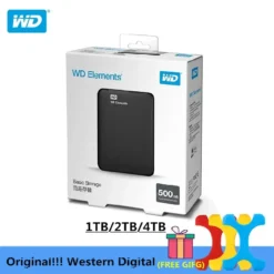 Original!!! Western Digital WD Elements Hard Drive Hard Disk HDD 2.5" 500GB 1TB 2TB 4TB HDD USB 3.0 Portable External Hard Disk 1