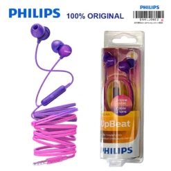 New Philips SHE2405 In-Ear Earphone Wired 3.5mm With microphone Super Bass for MP3 Player Xiaomi Huawei Official Certification 1